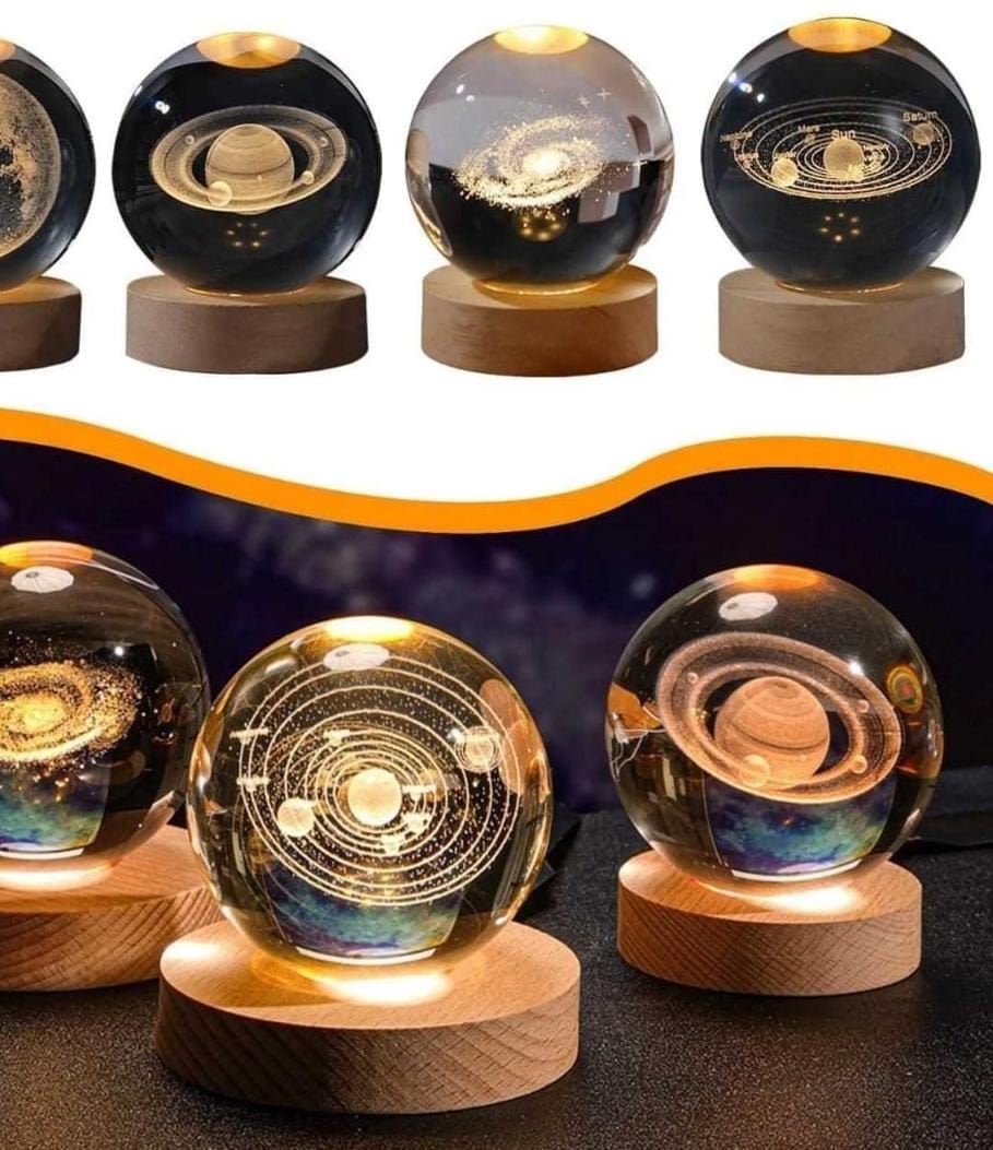 Esfera De Cristal Luz Led